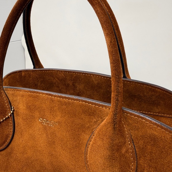 Coach Empire 40 Bag in Brown Suede - Picture 8 of 14